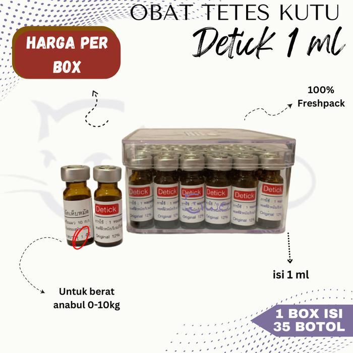 TERLARIS OBAT KUTU TETES DETICK DETIK DETIC / OBAT KUTU ANJING KUCING