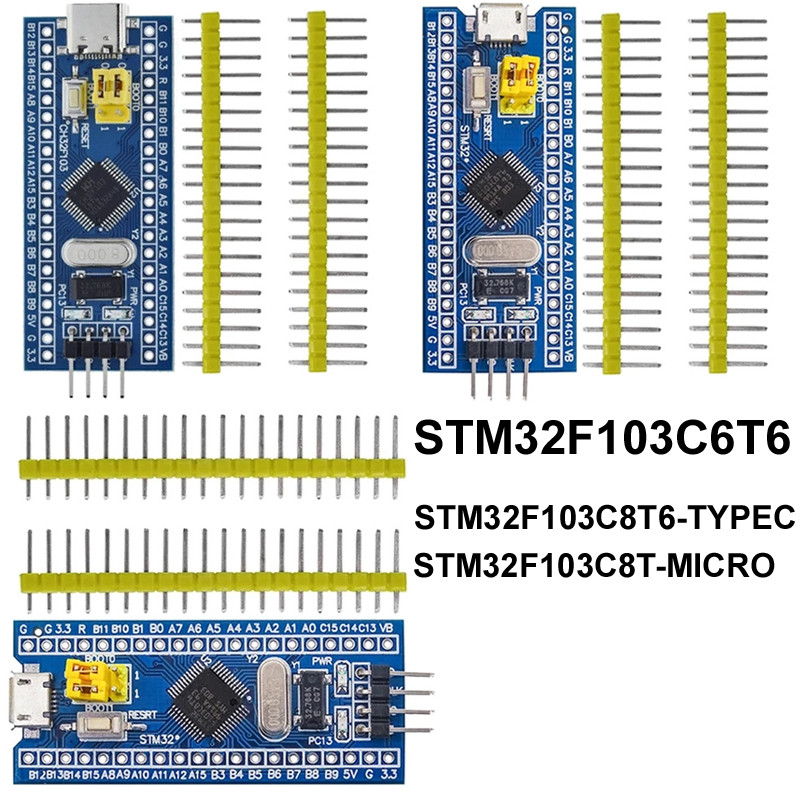 2PCS STM32F103C8T6 STM32F103C6T6 STM32F030C8T6 APM32F103CBT6 ARM STM32 Micro TYPE-C System
