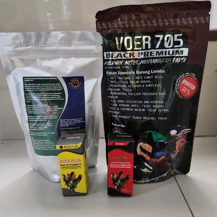 Bundling H705 Plus Paket Bundling 1 H705 Plus + 1 705 SE + Free 1 Black (110) + 1 Silver Platinum H7