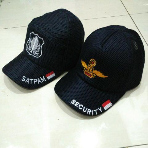 security satpam pet Topi Satpam Keamanan Model Jaring untuk PDL PDH Baju Safari pet pdl pdh keamanan