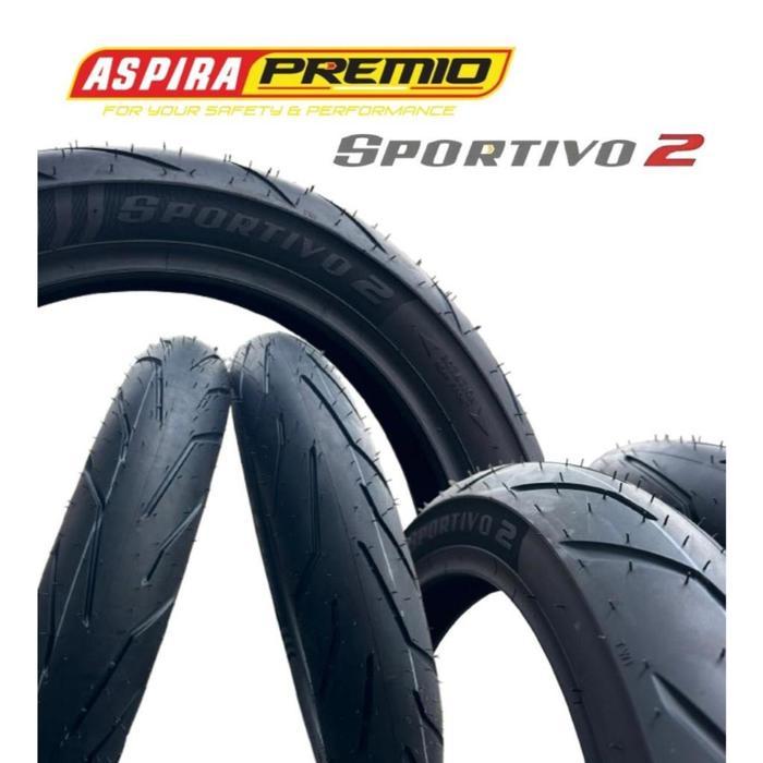 SNI BAN ASPIRA 120/70-15 SPORTIVO 2 TUBELESS Ban Motor XMAX, TMAX, FORZA tubles DEPAN all series