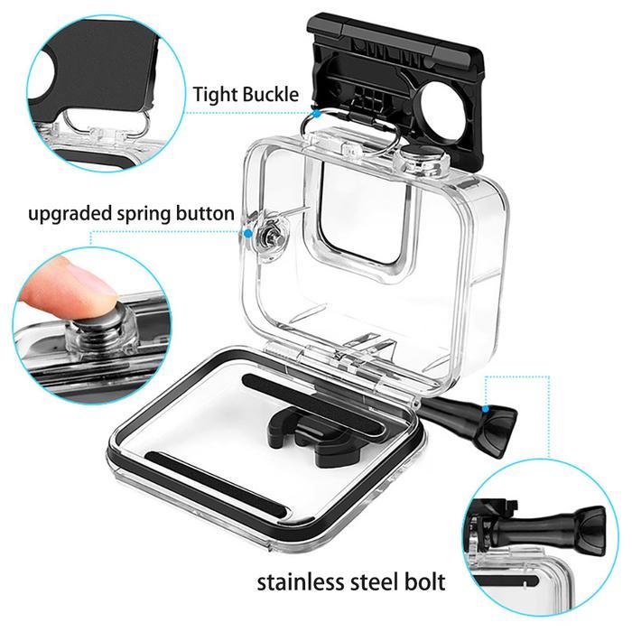 Ready KS Gopro8 kamera olahraga waterproof shell asli shell tahan air case For GoPro Hero 8