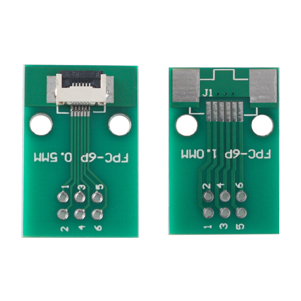 5Pcs FPC/FFC Adapter Board 0.5MM To 2.54MM Soldered Connector 6P DIY PCB Board
