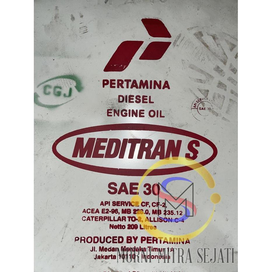 Pertamina Meditran S-30 S30 SAE 30 Oli Diesel Eceran Literan Ecer 1 L