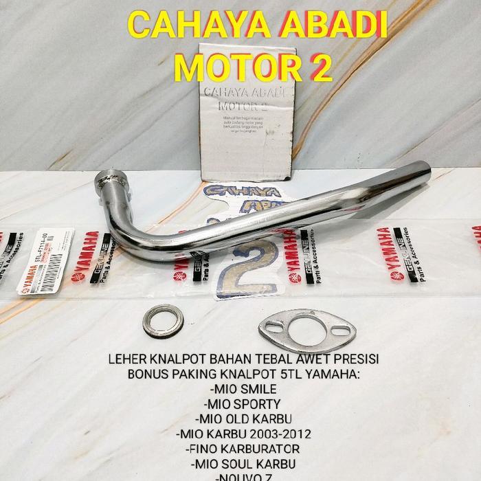 Yoshimura - Leher Pipa Knalpot Kenalpot+Paking Nouvo Mio Old Mio Sporty Mio Soul Karburator Fino
