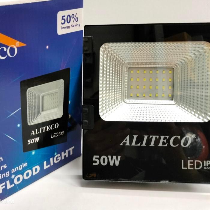 Kap Lampu Sorot Led 50 Watt / Lampu Tembak Led 50 Watt Aliteco