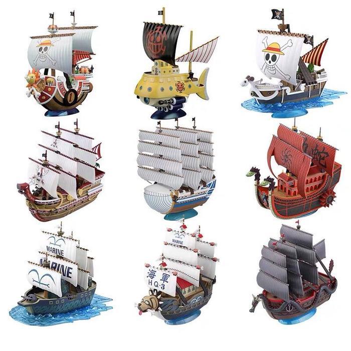 Khusus Grab Model Kit Kapal Thousand Sunny Kapal Going Merry Kapal Marine Kapal Submarine Kapal Red