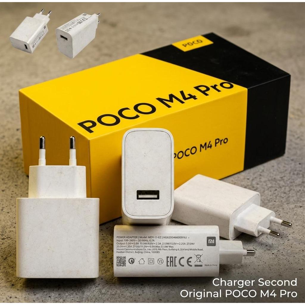 Charger Xiaomi MDY-11-EZ Ori Bekas USB Putih Turbo Charging 33W 11V 3A POCO M4 Pro
