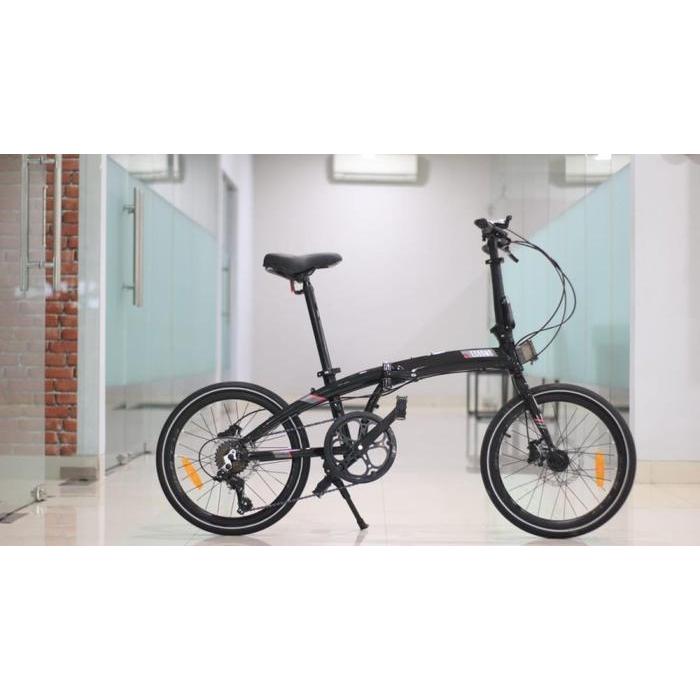Element Ecosmo 7 Sp Hydrolic New Ecosmo 7 Sepeda Lipat 20 Frame Alloy - Hitam