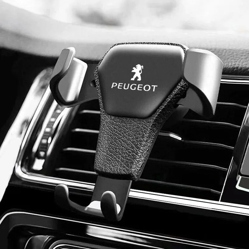 Premium Leather Mens Keyring for Peugeot Remote Key Compatible (Fits 206/207/208/2008,