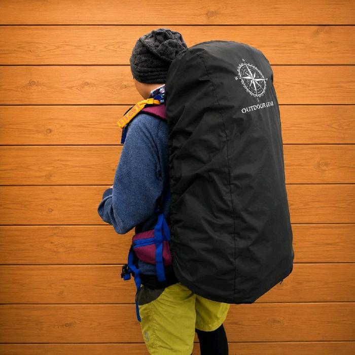 Eiger Outdoor - Sarung Tas Cariel 70L Logo Compass Rc 9601 Rain Cover Carrier Outdoor