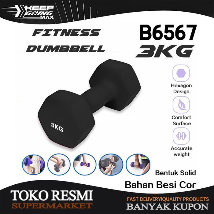 Alat Angkat Beban Murah Dumbell 3Kg /Dumbel / Barbel 3Kg Gym Fitness Dumbell 2Kg Dumbell 1Kg /