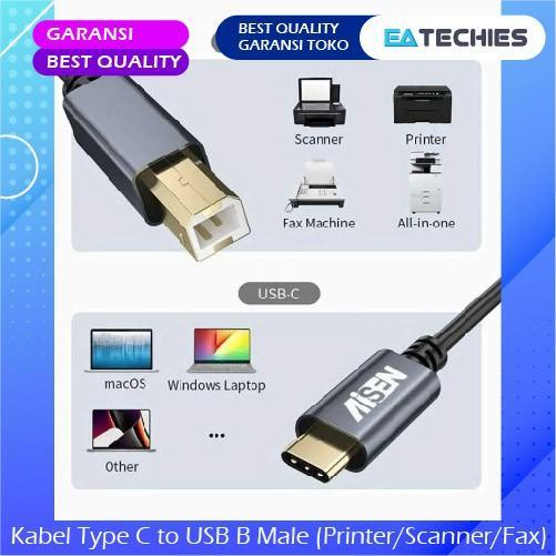 Terlaris Kabel USB Type C to Printer Scanner B Male Aisen 1.5 Meter 1.5M 1,5M SALE