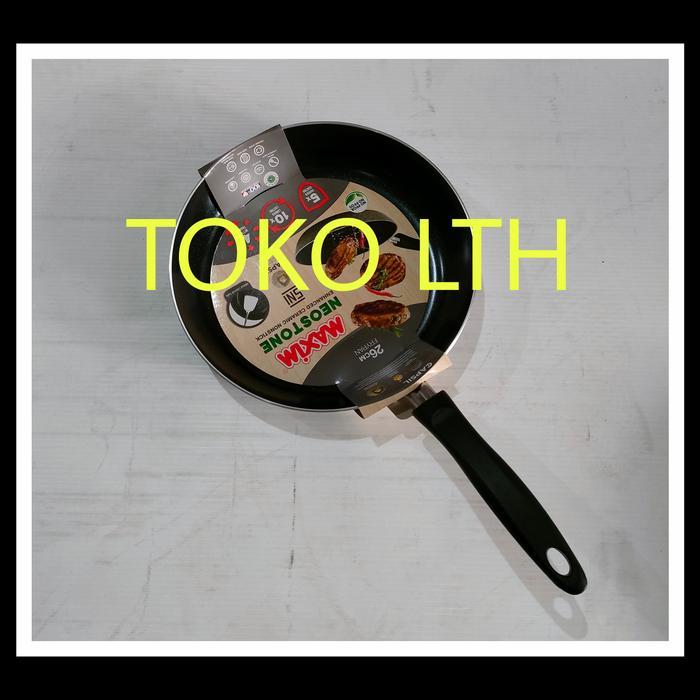 TERMURAH TERLARIS TERBARU WAJAN FRYPAN MAXIM NEOSTONE TEFLON KERAMIK ANTI LENGKET 24 26 CM HAPPY