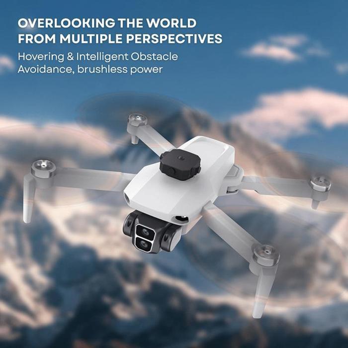 PROMO [Resmi Asli] Mini Camera Drone 4K Ultra Hd Dual Kamera Shoot Indoor Outdoor with Remote