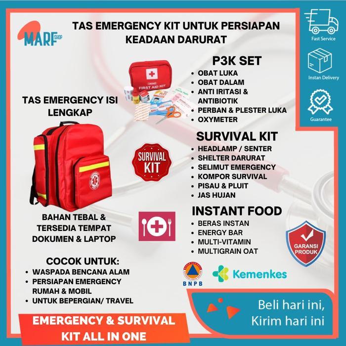new TAS EMERGENCY BENCANA EMERGENCY KIT P3K TAS DARURAT EMERGENCY BAG MEGATHRUST BENCANA ALAM TAS