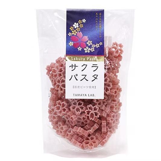 Tamaya Lab Pink Sakura Shape Flower Pasta Mie Kering Bentuk Bunga Sakura Jepang