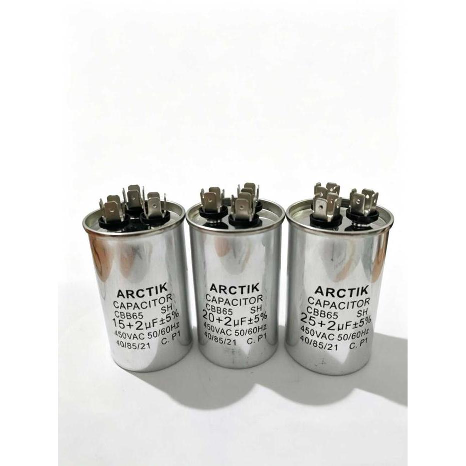 (4) Kapasitor Ac 3 Kaki Cbb65 15+2/20+2/25+2/30+2/35+2/40+2/45+2 Uf /Capasitor