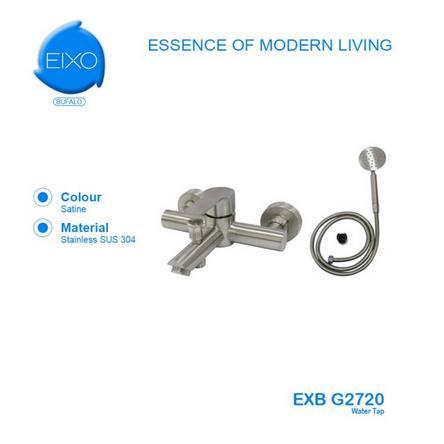 Eixo - Eixo Black Water Tap Set Keran Shower Mandi Panas Dingin Hitam