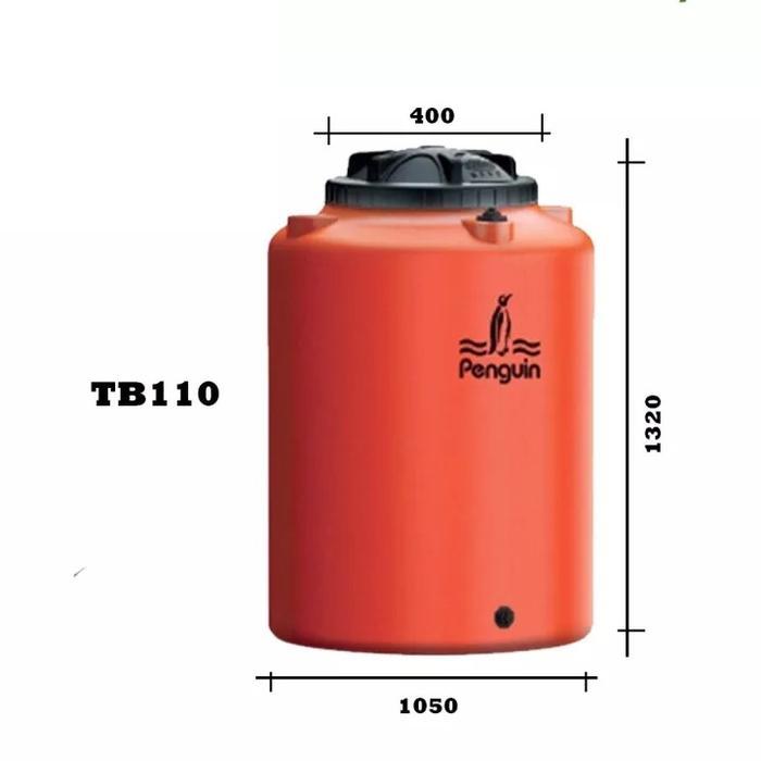 TOREN AIR/TANGKI AIR TANDON PINGUIN TB 110 ISI 1050 LITER (ORIGINAL) - Orange