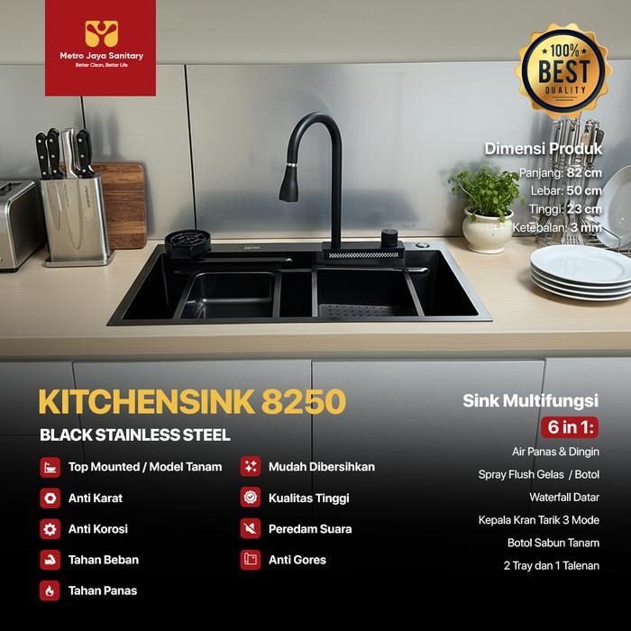 SALE KITCHEN SINK 8250 IGM BLACK PREMIUM READY