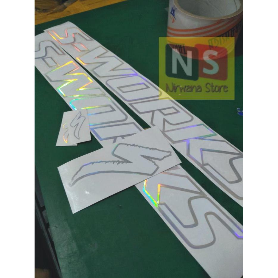 Kindemart- Stiker S-Works Specialized Hologram Decal Sticker Sworks