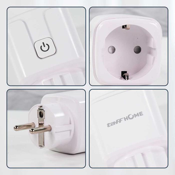 Steker Smart Plug Wifi Eu Plug 16A With Monitoring Function Co