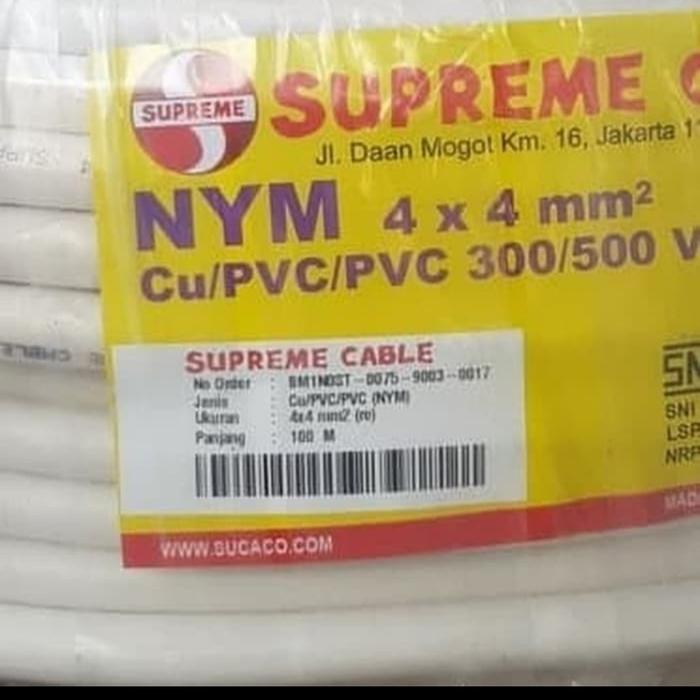 Kabel Listrik Nym 4X4 4 X 4 4X4Mm 4 X 4 Mm Supreme Meteran / Eceran