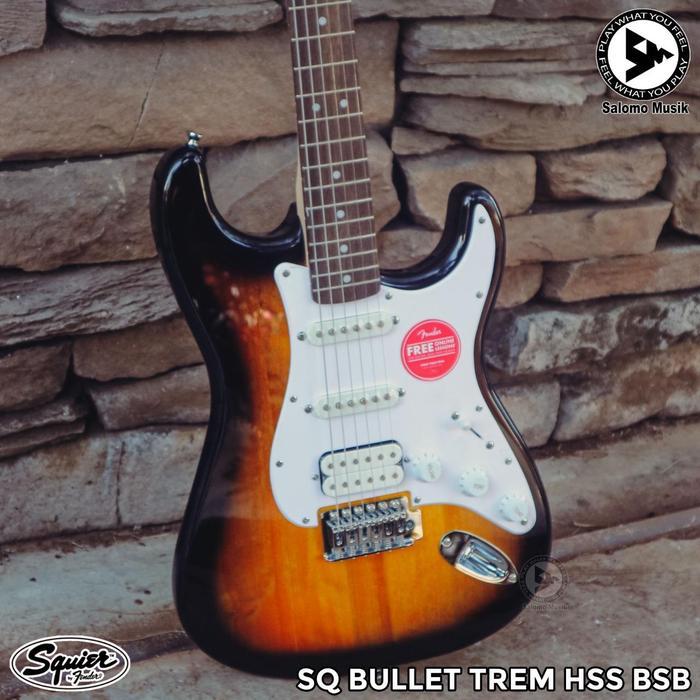 Gitar Squier Bullet HSS Stratocaster Tremolo 2021 Varian Warna - BSB