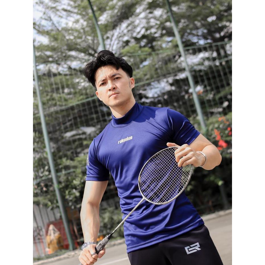 Manset Lengan Pendek Raksukan / Baselayer Pria / Manset Lengan Pendek Olahraga / Baju Fitnes Pria