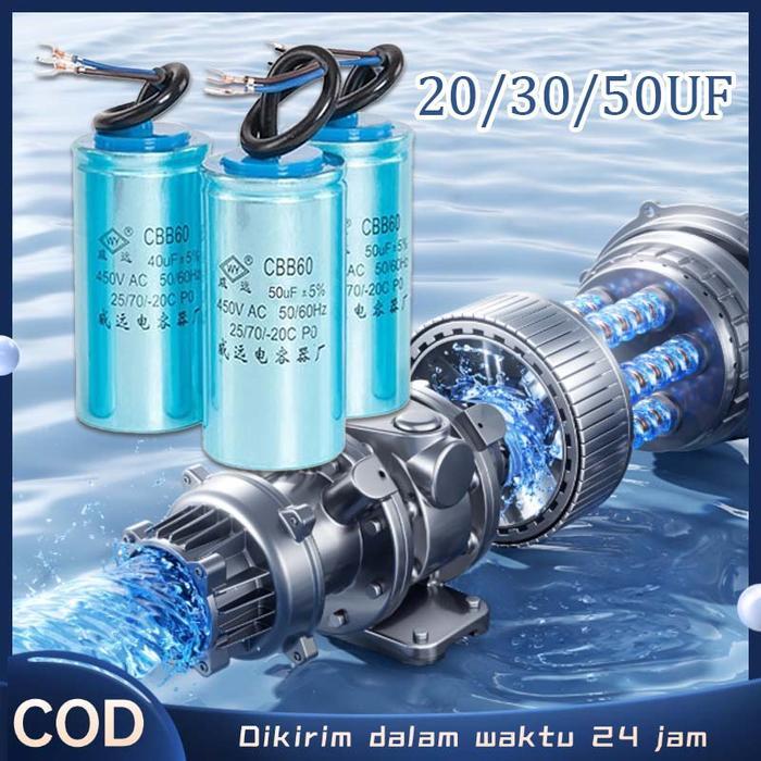 35/45/50uf Kapasitor Cbb60 Starting Kapasitor Motor Listrik Kapasitor Kompresor Angin Serbaguna