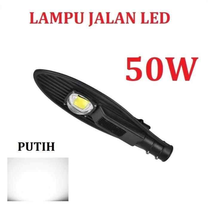 Diskon Lampu Jalan Cobra/ Pju Led/ Kap Jalan Proyek 50W - White 6500K Original
