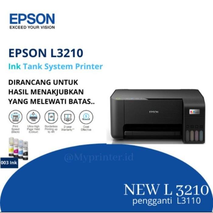 Epson L3210 / L3211 Printer Original Epson Garansi Resmi (INCLUDE TINTA ORIGINAL )