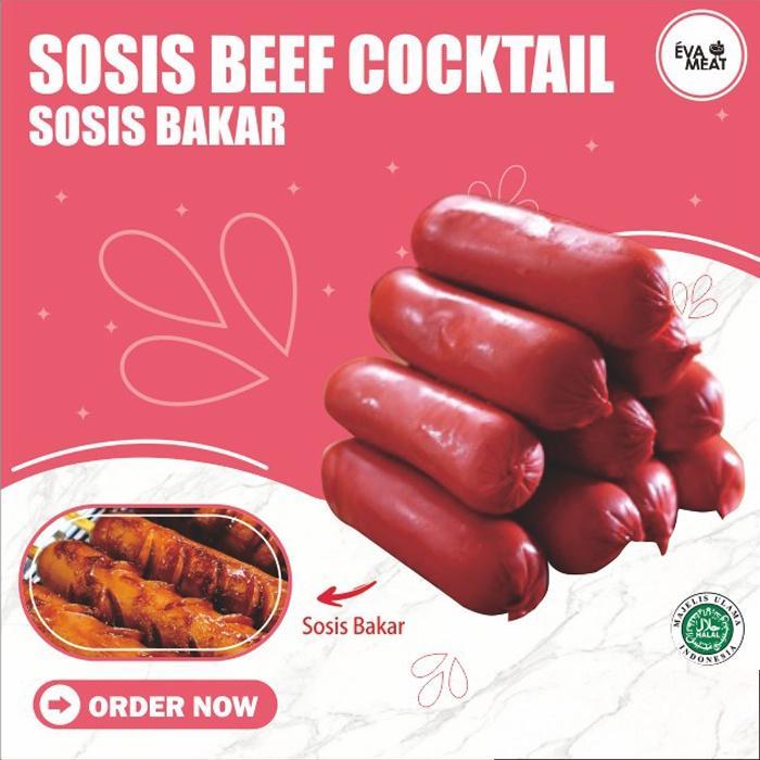 Sosis beef cocktail 20 biji / Sosis cocktail merah / sosis cocktail / cocktail / sosis cocktail