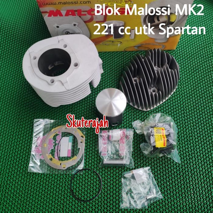 Blok Set MALOSSI MHR 221 MK2 Alloy utk PX Excel 200 Spartan