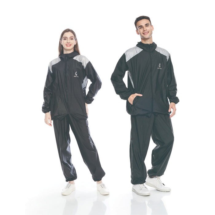 Rainsol Sauna Suit Running Baju Sauna Sauna Suit Olahraga Set Uniseks Lari