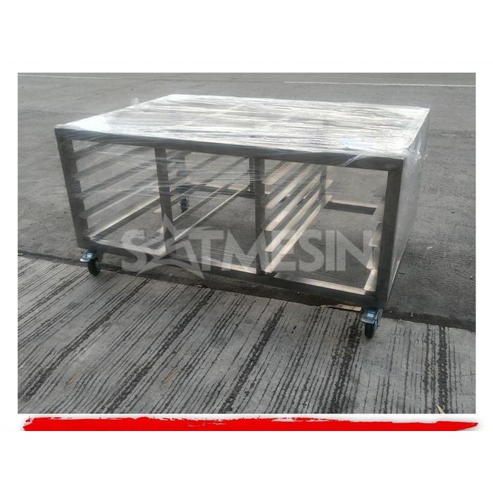 Ready MEJA 12 + RAK MEJA OVEN STAINLESS MEJA OVEN 1 DECK 2 TRAY OVEN FOMAC, SATMESIN, GETRA, CROWN