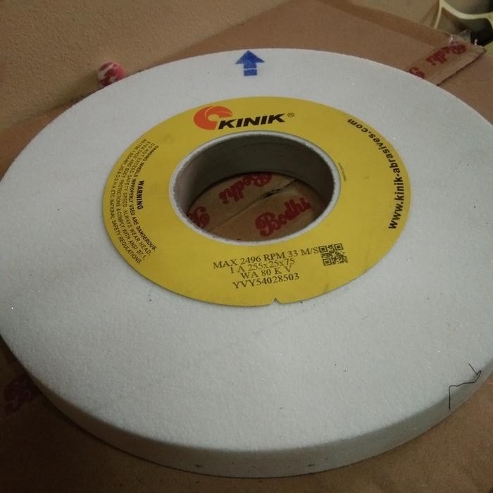 Batu gerinda Kinik 1A 255 x 25 x 75 mm Grit 60 80 100 120 K V Grit