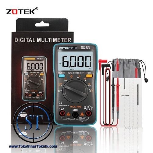Multimeter Digital ZOTEK ZT101 Avometer Multitester AC DC Auto Range