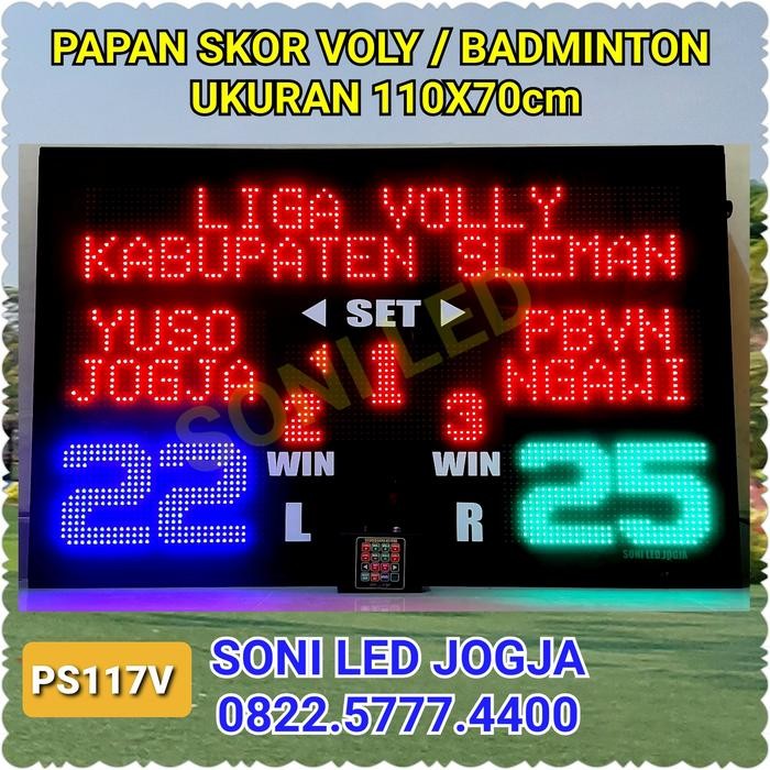TERLARIS Papan skor voli badminton tenis Led skng voly volley digital score READY STOCK