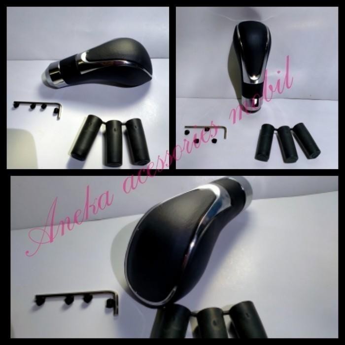 Gear Shift Knob Exlusive Hitam Kombinasi Crhome Suzuki Ignis