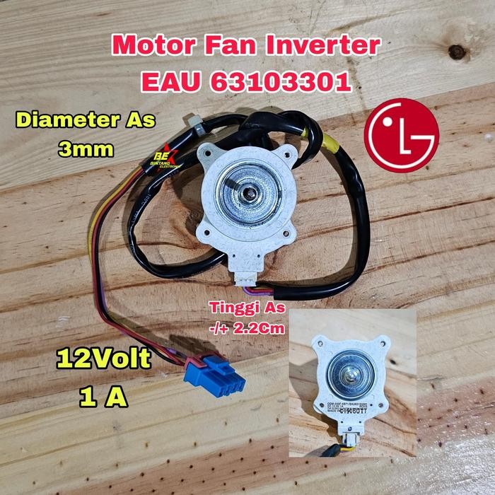Ready Motor Fan Kulkas LG Inverter EAU 63103301 Ori Dinamo Lg