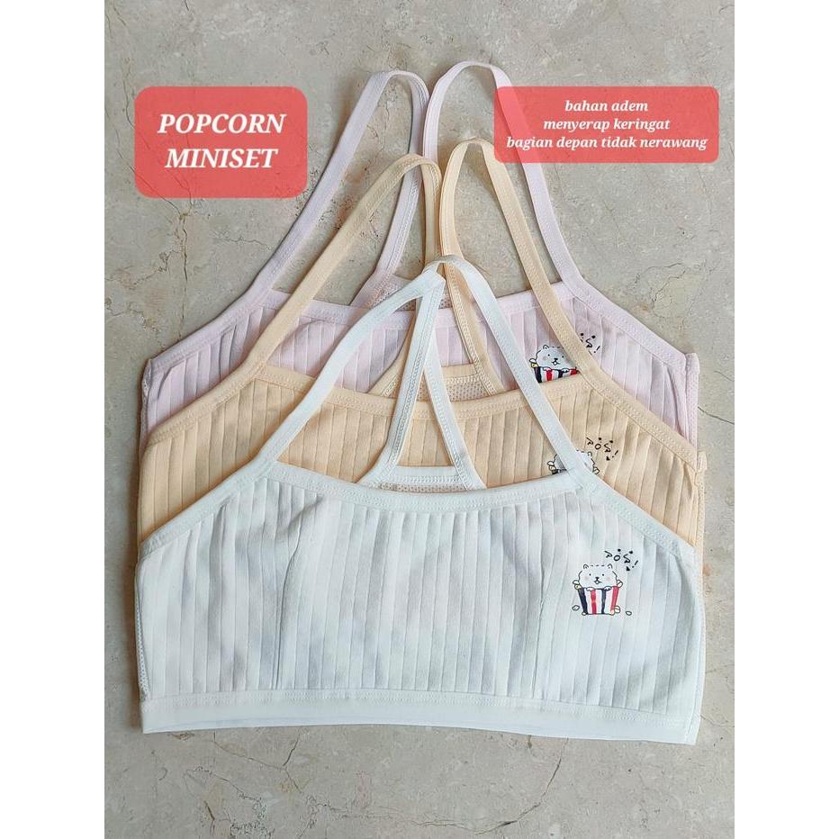 CAT MINISET PAKAIAN DALAM ANAK SD SMP REMAJA IMPOR KATUN NOT SOREX BRA
