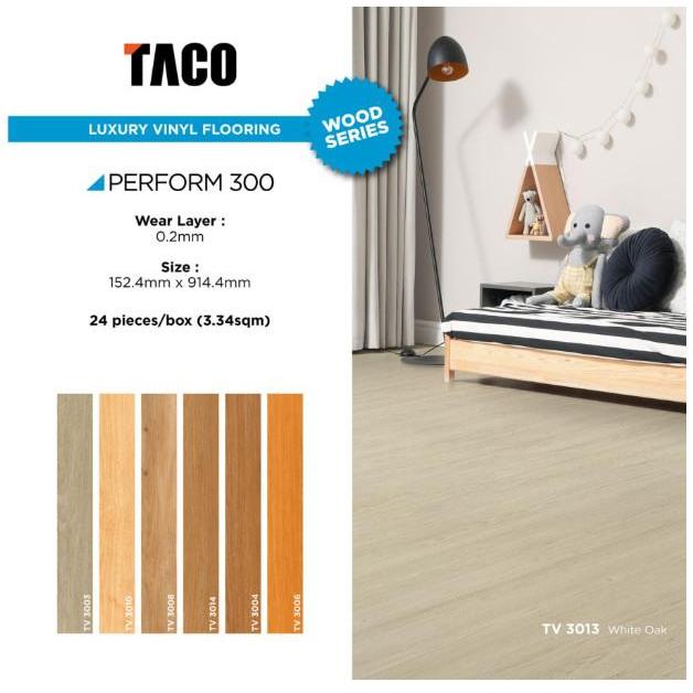 TACO - Lantai Vinyl Plank WOOD&STONE Tebal 3mm STD