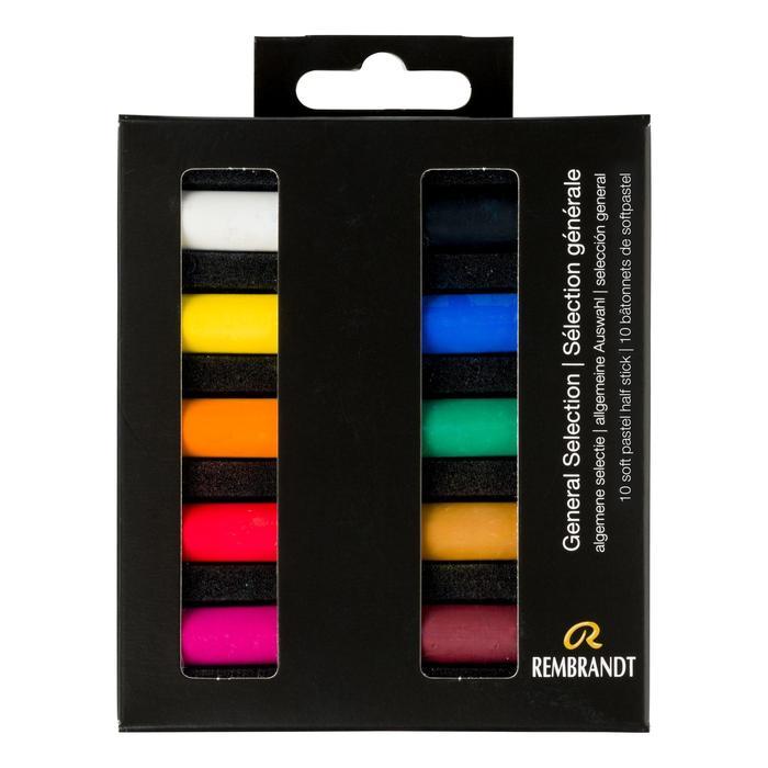 Rembrandt Soft Pastels Set General Selection - 10 Half Pastels