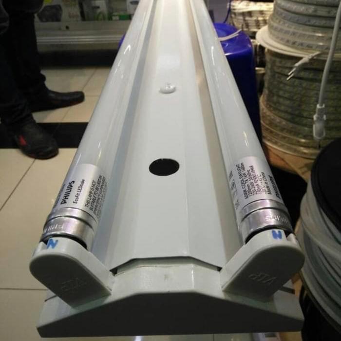 Kap Lampu Vshape Led Philips 2X16 Watt 120Cm/Kap Lampu Neon/Kap Lampu