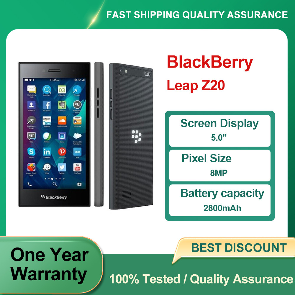 Original Blackberry Z20 4G Mobile Phone 5.0'' 8.0MP WiFi Bluetooth Cellphone BlackBerry OS