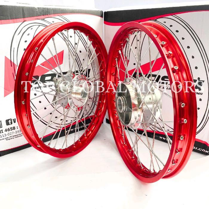 VELG MX KING MXNEW SEPASANG RING 17 VROSSI ORIGINAL DEPAN BELAKANG Motorcycle