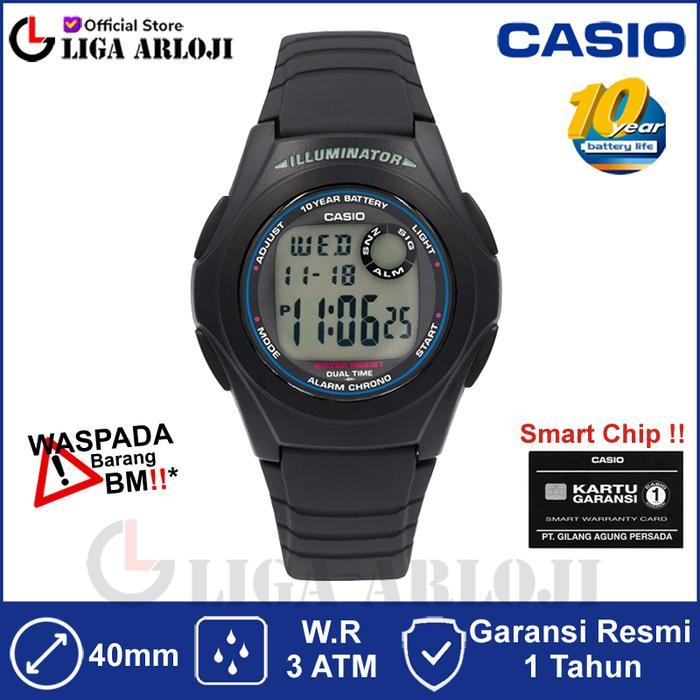 CASIO F-200W-1ADF - JAM TANGAN PRIA DIGITAL HITAM F-200W-1A F200W