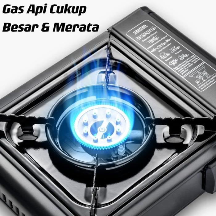 Kompor Gas Portable + Grill Pan + Panci Shabu + Gas Kaleng Paket Bbq